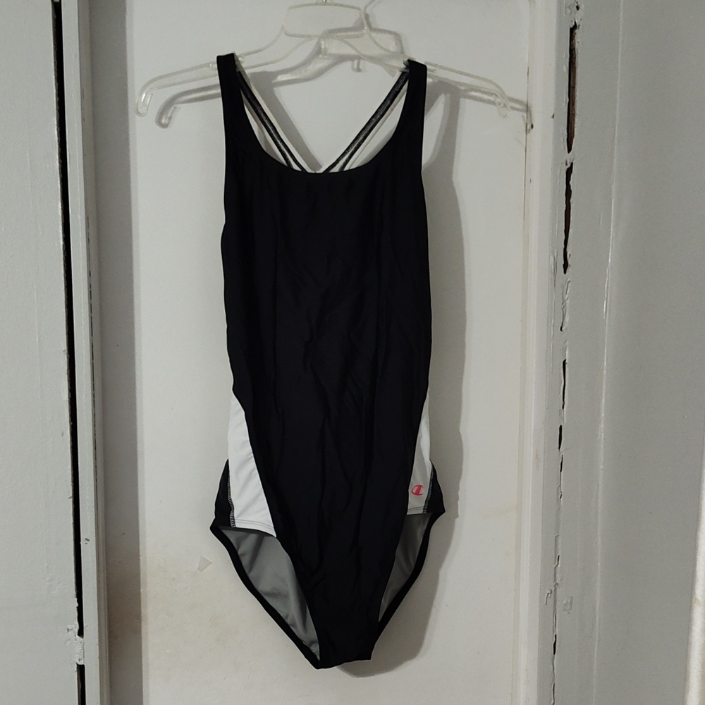Speedo Black and White Swimsuit